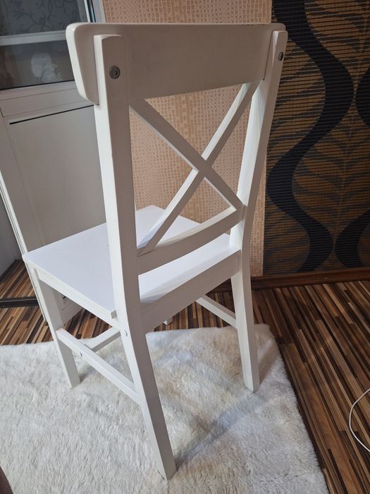 Стул деревянный Jusk белый