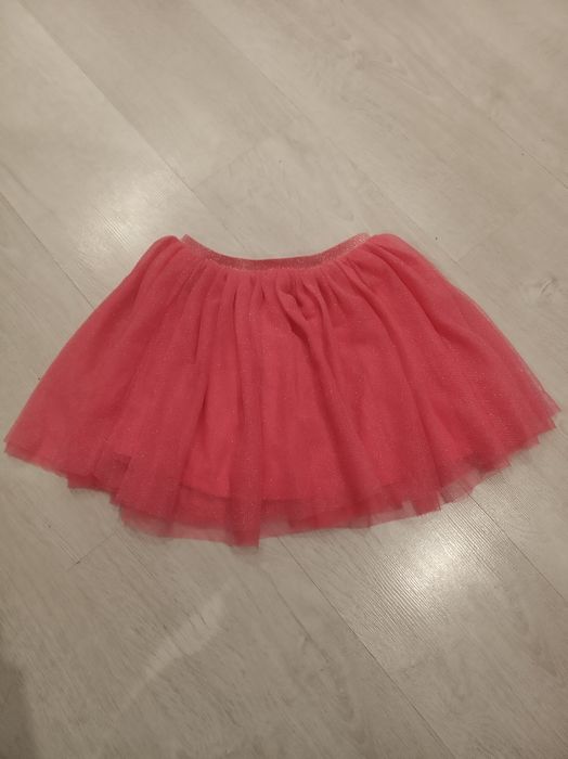 Spódniczka 122 128 brokat róż różowa błyszcząca