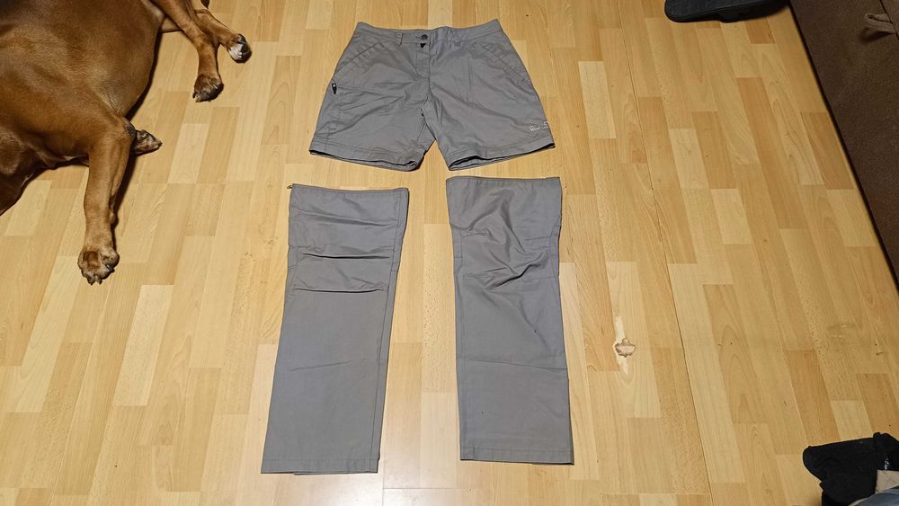 Damskie spodnie funkcyjne 2w1 JACK WOLFSKIN r.S stan idealny