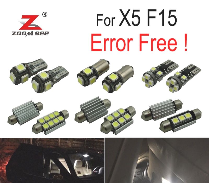 KIT COMPLETO 20 LÂMPADAS LED INTERIOR BMW X5 F15 M DEPORTE SDRIVE 35i 50i 35i 35d 14-