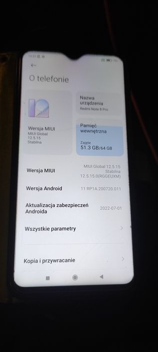 Xiaomi redmi to note 8 pro  Sprzedsm lub Zamienię