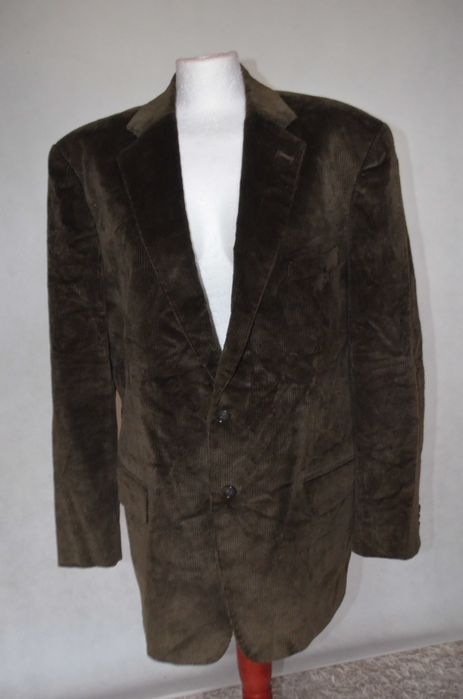 marynarka sztruks khaki Lanficio di Marzoni Italy XL