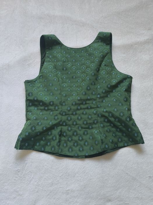 Gorset dirndl Wenger Austrian Style rozm. 42 zielony folk Oktoberfest