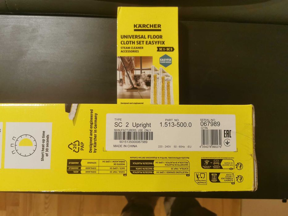 NOWY Mop parowy Karcher SC 2 + ściereczki 	
Karcher EasyFix