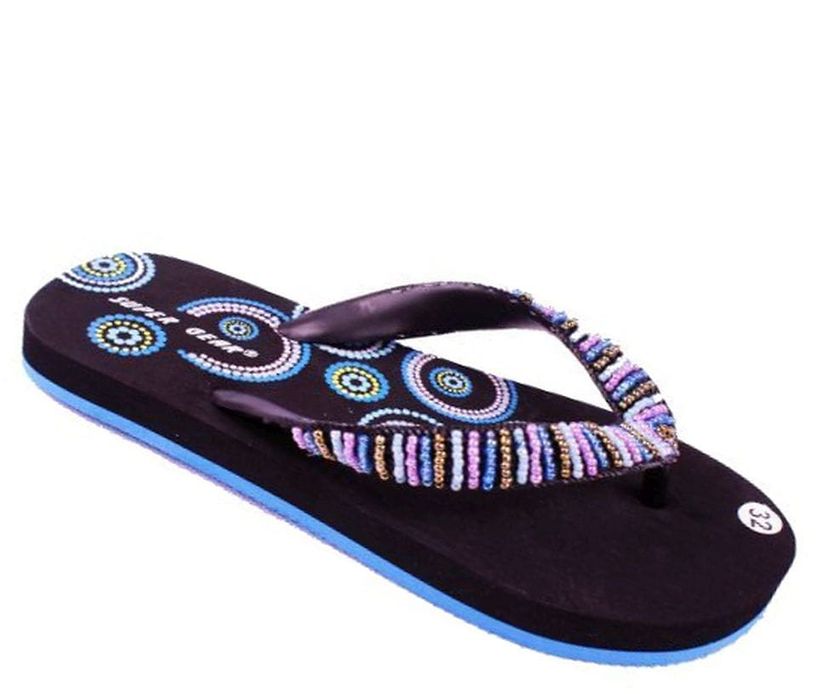 Japonki dziecięce klapki plażowe A7738 blue rozm 28