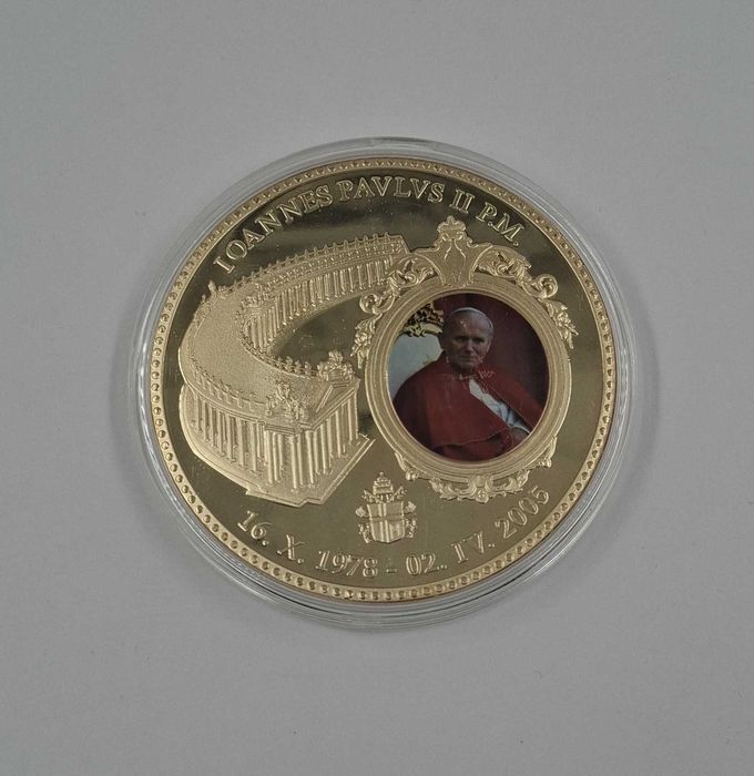 Medal numizmat Jan Paweł II w kapsule cert. / Nowy Lombard / TG