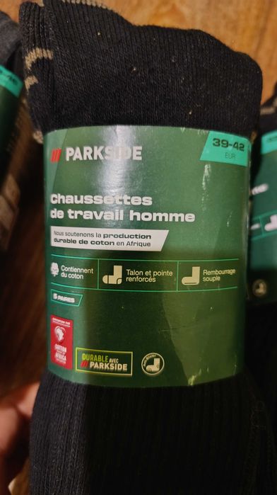 Якісні теплі шкарпетки 39-42/43-46 Parkside 5 пар з махрою із Німеччин