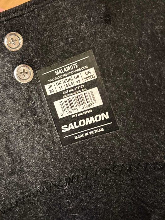 Botas de snowboard Salomon Malamute – 12 US – como novas (Miraflores)