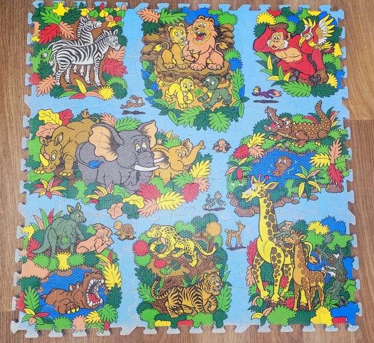 Дитячий  килимок-пазл  90×90