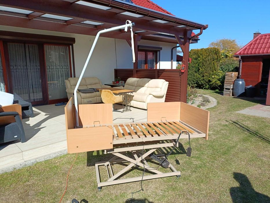 Elektryczne łóżko rehabilitacyjne, komfortowe, gotowe do użytku, 180 x 70 cm