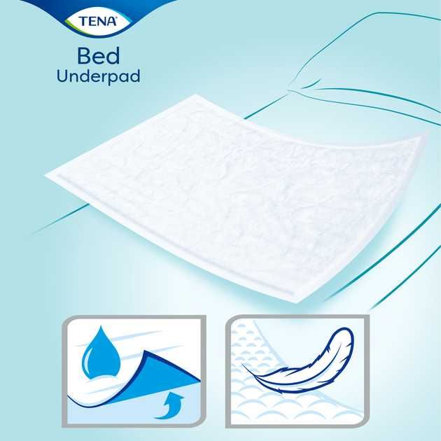 Одноразові пелюшки Tena Bed Underpad Normal поглинаючі, 60 х 60, 30 шт
