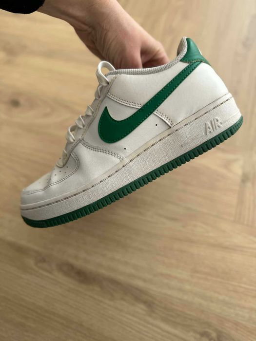Nike Air Force buty sneakersy białe zielone 37 ,5