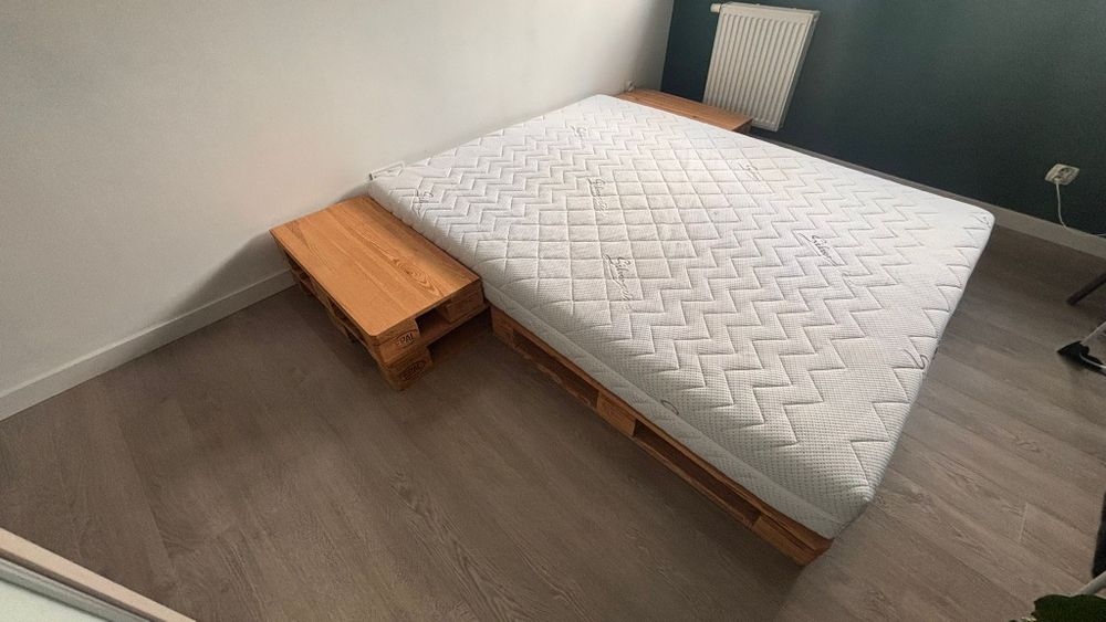 Łóżko z palet euro 160x200