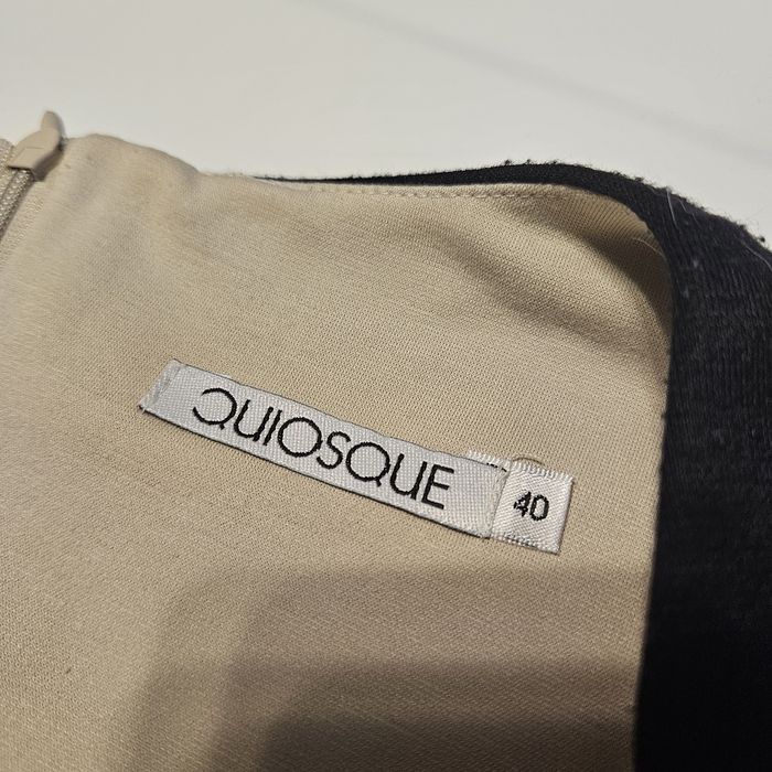 Sukienka wizytowa quiosque L 40 beżowa wiskozowa ołówkowa damska