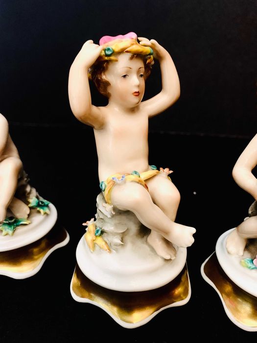 Estatuetas porcelana "4 Estações" - Artibus - Antigas