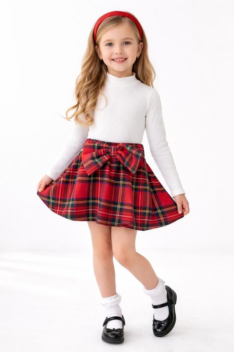 Dziewczęca spódnica krata