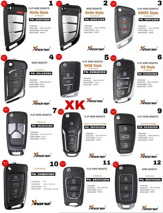 Авто ключи Xhorse,KeyDiy, Autel — качественные, с быстрой доставкой!