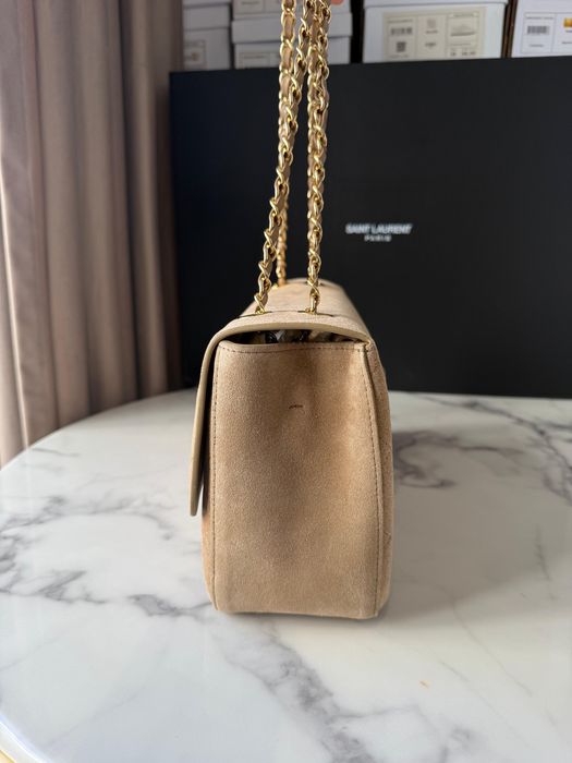 Torebka Chanel Maxi Flap Beige Suede
