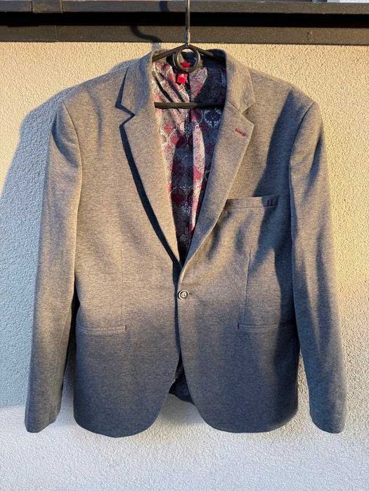 Піджак Armina Exclusive сірий 54р slim fit cotton-poly