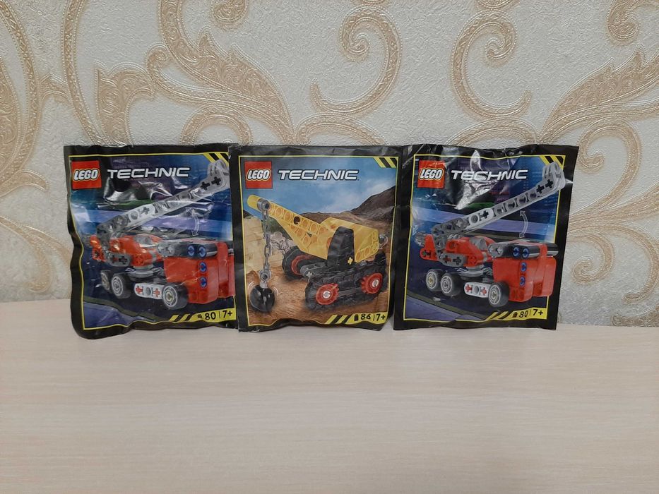Новые наборы конструктора Lego Technic пожарная машина и бульдозер