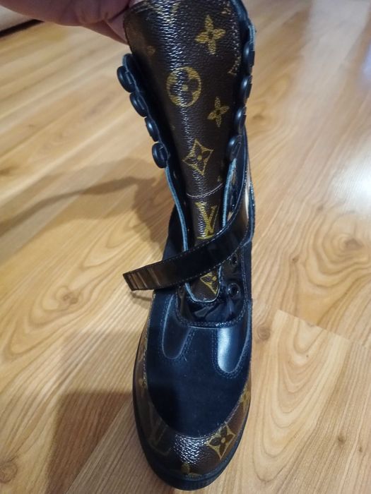 Buty louis vuitton na grubym obcasie