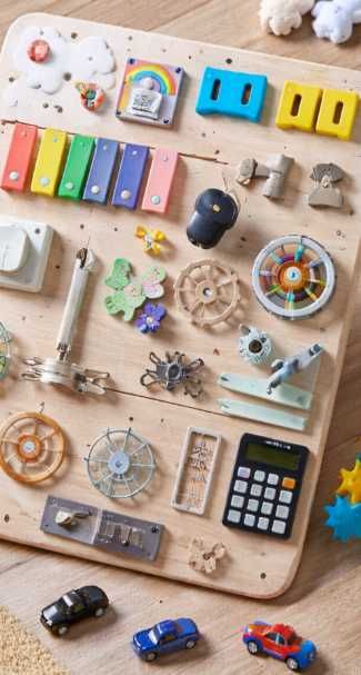 Ręcznie robione tablice sensoryczne dla dzieci