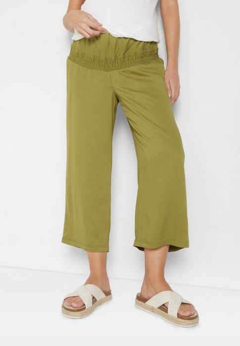 Spodnie ciążowe culotte palazzo 3/4, 34-38 NOWE