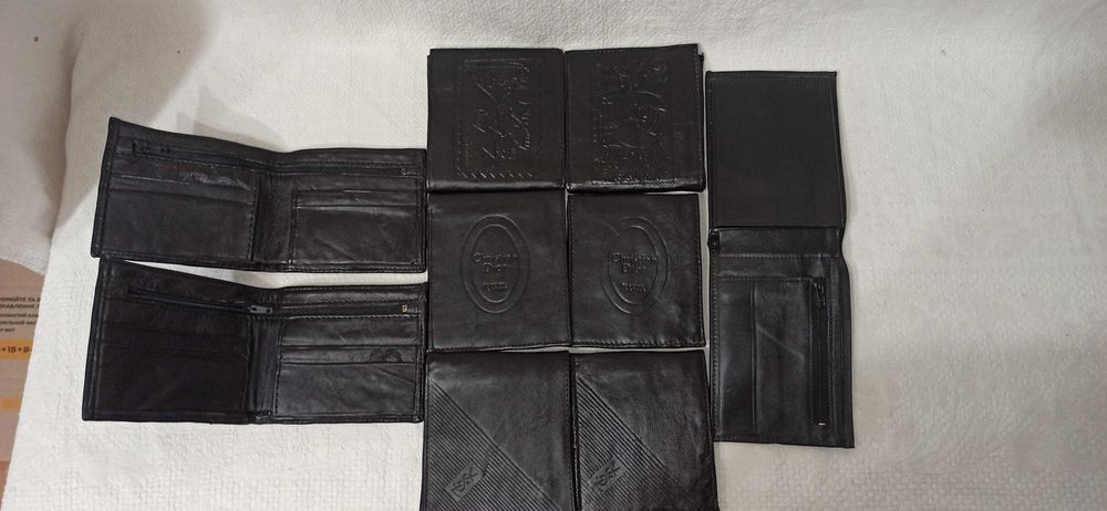 Чоловічі, шкіряні портмоне, гаманці. (НОВІ)