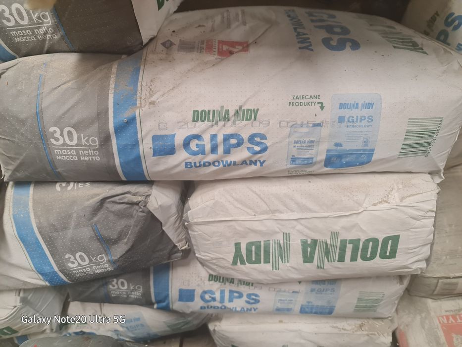 Gips budowlany dolina nidy 30kg-20 workow