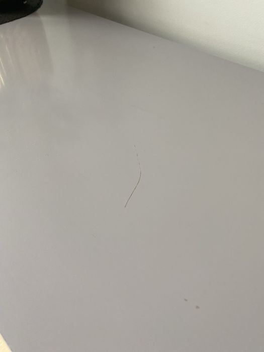 Stylowa konsola szara siwa z szufladami biurko design