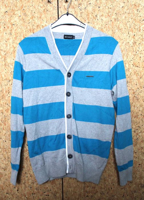 Męski kardigan w paski