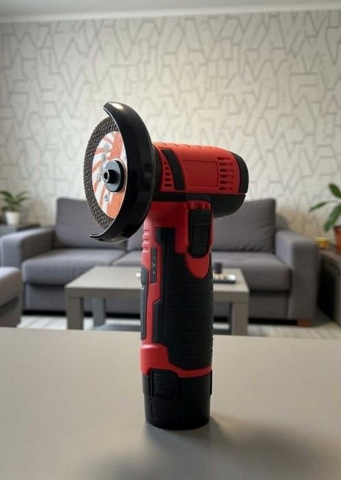 Міні акумуляторна болгарка з кейсом 2 акуми 5 дисків