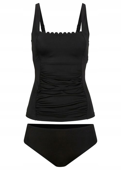 B.P.C top tankini czarny z poliamidu z recyklingu r.38