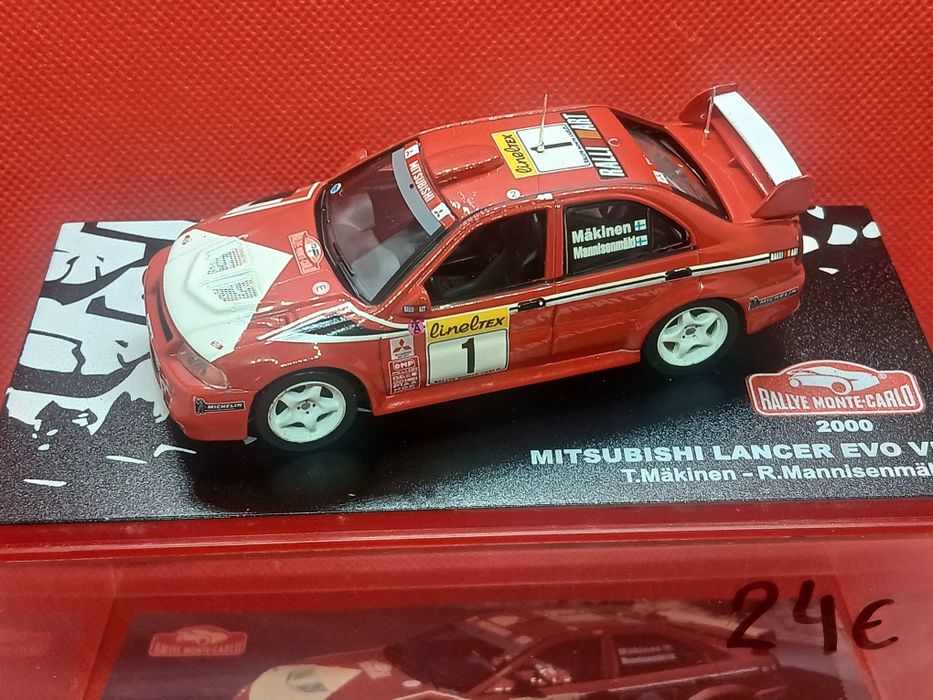 Miniaturas  1/43 Mitsubishi Rallyes em muito bom estado 8 diferentes