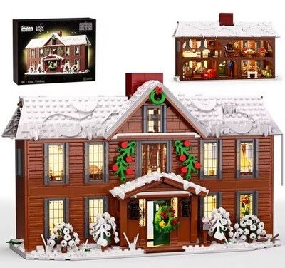 Конструктор типу Lego сніговий будинок  з підсвічуванням