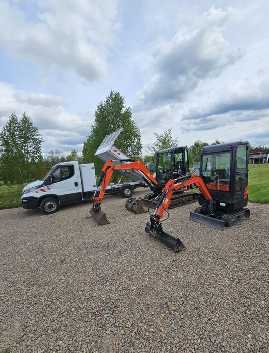 Usługi mikrokoparką, transport, usługi ziemne, przyłącza wod-kan-elektr.