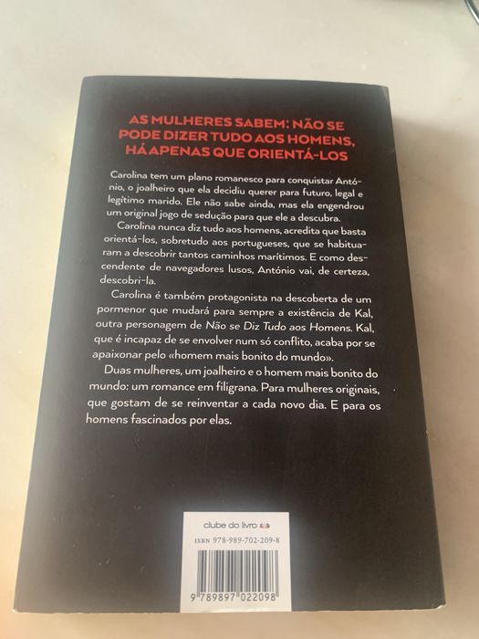 Livro “Não se diz tudo aos Homens”