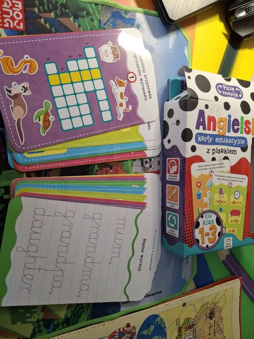 Angielski karty edukacyjne 1-3 klasa
