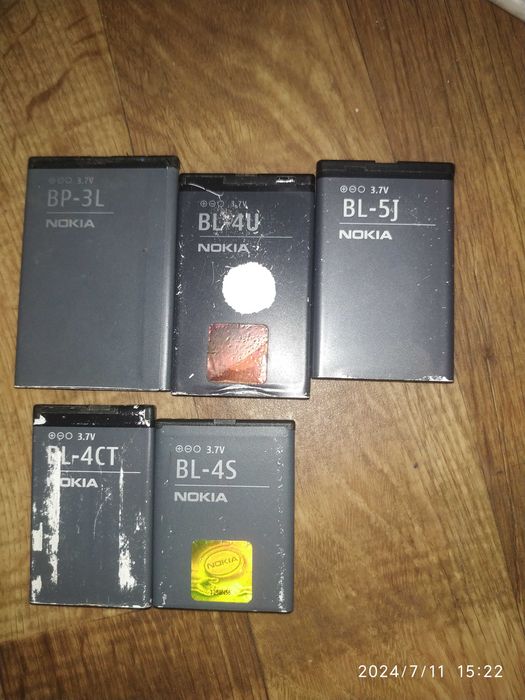 BL-5J BL-5CT bl-4ct BP-3L BL-4S NB-5011 NB-282 HC60 ориг 4000mah
