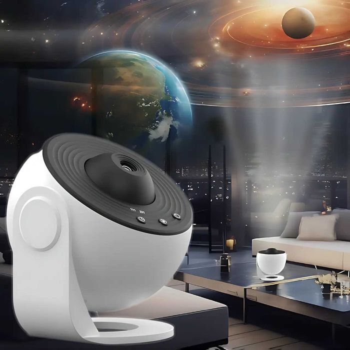 Проектор звездного неба вращающийся на 360°, светильник-планетарий
