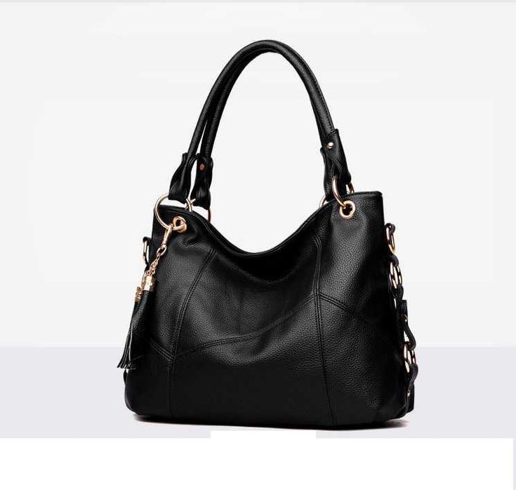 Крутая кожаная женская сумка осень 2023 зима 2024 Вместительная мягкая ...