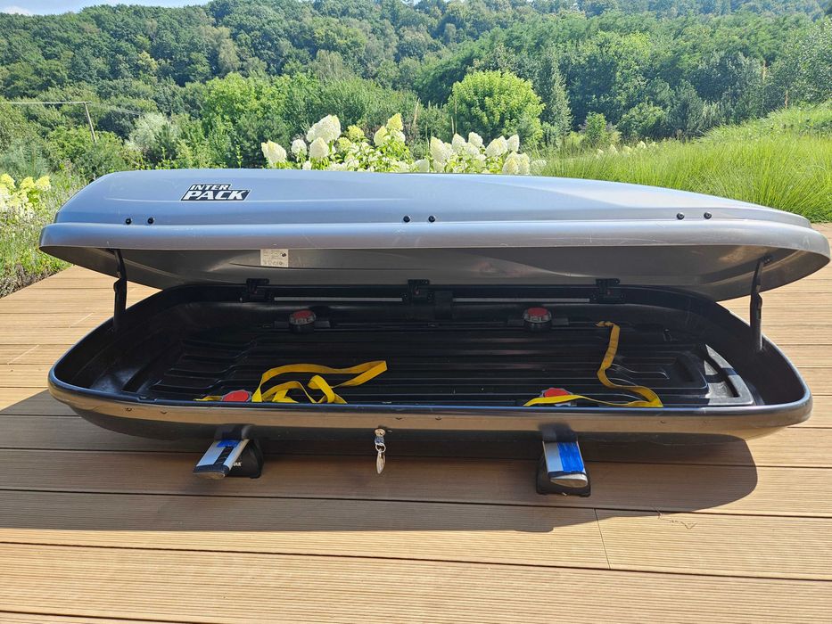 ZESTAW Bagażnik + Box Dachowy Inter Pack Zenith 6.5 + THULE 120cm do BMW i innych