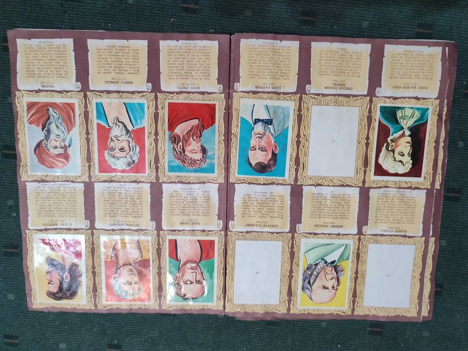 Caderneta de Cromos antiga Figuras Célebres Mundiais