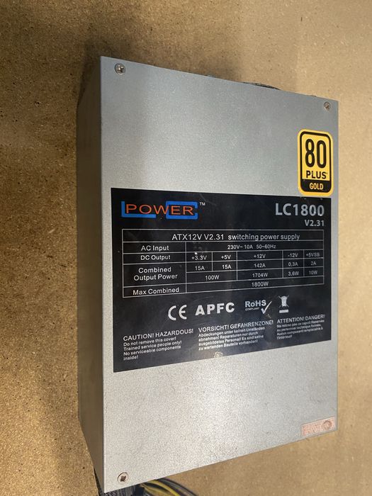 Vendo Fonte de alimentação de 1800 W