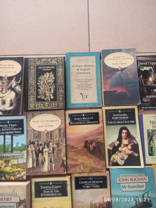 Conjunto 23 livros  clássicos literatura inglesa