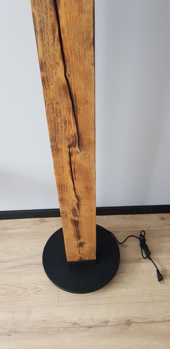 Lampa podłogowa,  lampa stojąca,  lampa drewniana