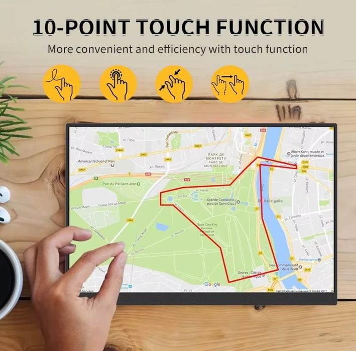HGFRTEE Сенсорный монитор.Портативный Монитор с Сенсорный вводом