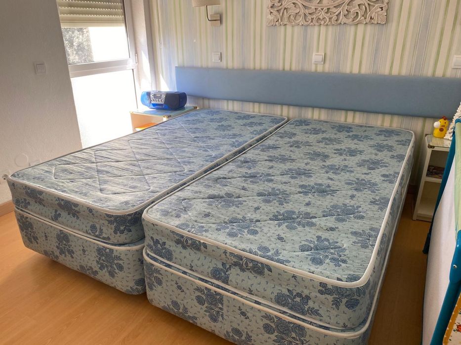2 camas solteiro - 90 cm com colchões ortopédicos