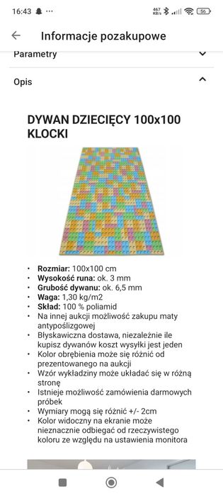Zestaw dwóch dywaników LEGO do pokoju dziecięcego