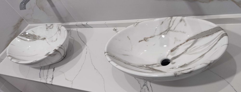 Lavatório de bancada REA Pamela Aiax Shiny